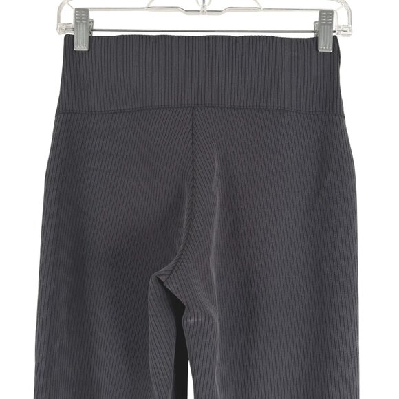 Lululemon Ribbed Softstreme Flared Pant Size 4 Charcoal Gray Pull On PT-2574 - Picture 5 of 12